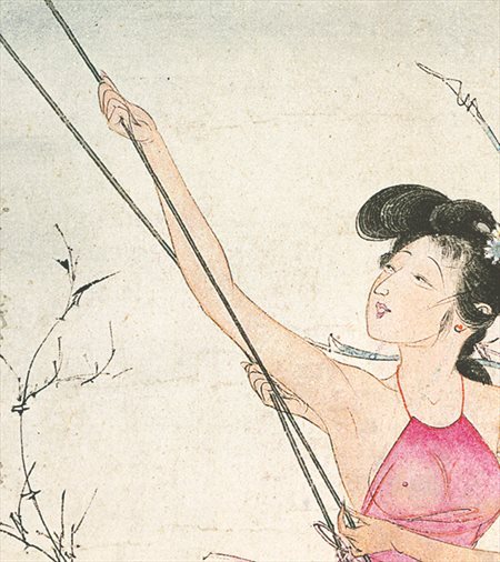 莲湖-胡也佛的仕女画和最知名的金瓶梅秘戏图